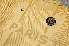Kit Camisa + Short Treino PSG Dourado 20/21