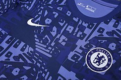 Kit Camisa + Short Chelsea Treino Azul 21/22