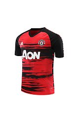 Kit Camisa + Short Manchester United Treino Vermelho
