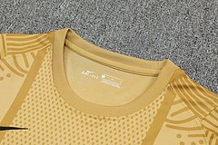 Kit Camisa + Short Treino PSG Dourado 20/21