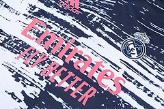 Kit Camisa + Short Real Madrid Treino Branco + Azul 21/22