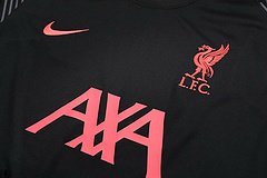 Kit Camisa + Short Preto Treino Liverpool 21/22