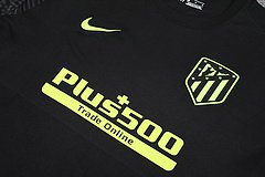 Kit Camisa + Short Treino Atlético de Madrid Preto 21/22