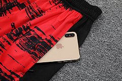 Kit Camisa + Short Manchester United Treino Vermelho