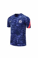 Kit Camisa + Short Chelsea Treino Azul 21/22