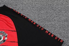 Kit Camisa + Short Manchester United Treino Vermelho
