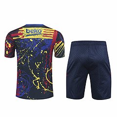 KIT CAMISA+SHORT TREINO BARCELONA GRAFITE 20/21