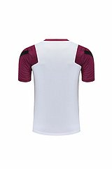 Kit Camisa + Short PSG Treino Branco+ Vinho 21/22