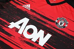 Kit Camisa + Short Manchester United Treino Vermelho