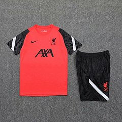 Kit Camisa + Short Treino Liverpool Laranja 21/22