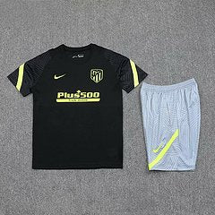 Kit Camisa + Short Treino Atlético de Madrid Preto 21/22