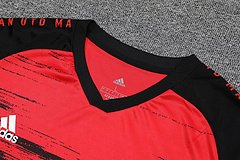 Kit Camisa + Short Manchester United Treino Vermelho