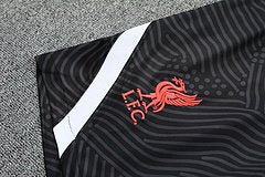 Kit Camisa + Short Treino Liverpool Preto+Laranja