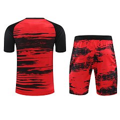 Kit Camisa + Short Manchester United Treino Vermelho