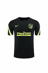 Kit Camisa + Short Treino Atlético de Madrid Preto 21/22
